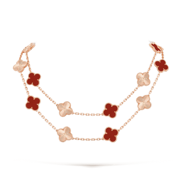 Vintage Alhambra long necklace, 20 motifs