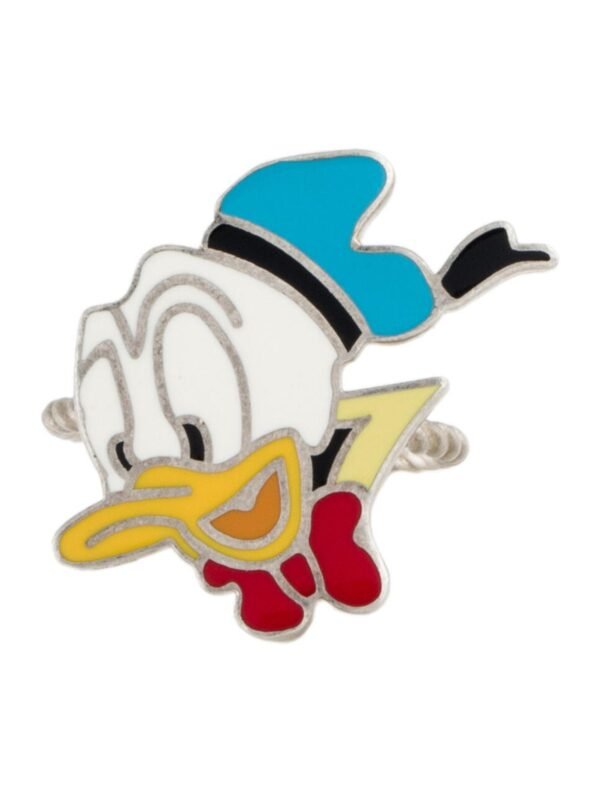 F2754973-60E5-A05A-95F4-5506586A0FAD.jpg Enamel Donald Duck Cocktail Ring