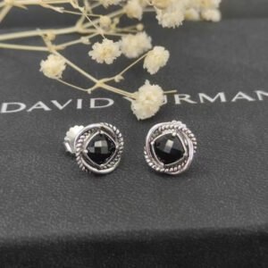 F2B7164E-B323-4EF1-E82D-11E355C3E682.jpg Infinity Stud Earrings Sterling Silver with Black Onyx, 13mm