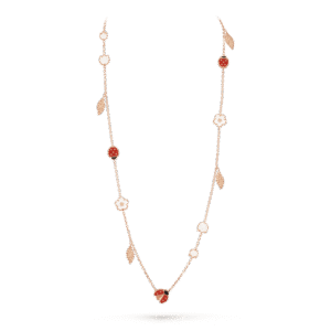 Lucky Spring long necklace, 15 motifs
