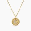 F5EB3FCB-1E18-6703-7C8F-7B607005D566.jpg Initial Charm Necklace 18K Yellow Gold with Diamond C