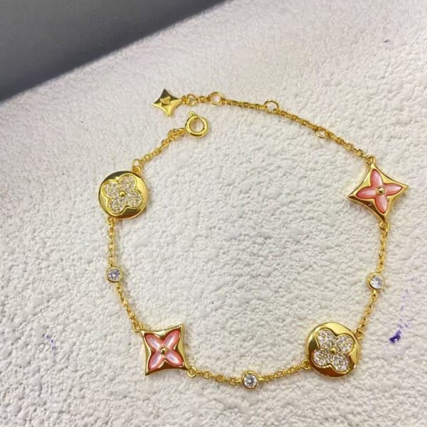 Color Blossom BB Multi-Motifs Bracelet - White gold