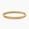 F7456F5F-DBE8-9098-26D4-8591FDC15645.jpg Sculpted Cable Bangle Bracelet 18K Yellow Gold, 6.2mm