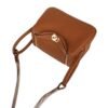 Mini Lindy 20 Bag Gold Clemence Leather with Gold Hardware