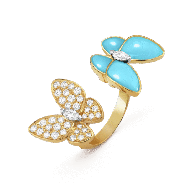 Two Butterfly Between the Finger ring