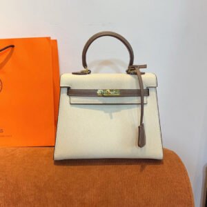 FCEF4EF9-2603-C993-FE19-1AC3CBDD66BE.jpg Kelly 25 Bag - White-coffee