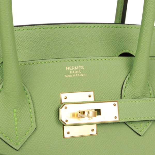 Birkin 30 Vert Criquet Epsom with Palladium Hardware
