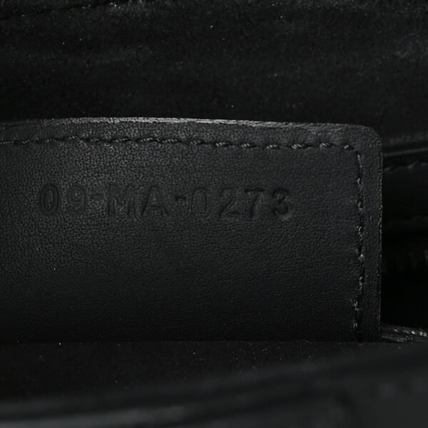 Ultra Matte Calfskin Saddle Bag With Strap Black