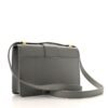 Grained Calfskin 30 Montaigne Flap Bag Grey