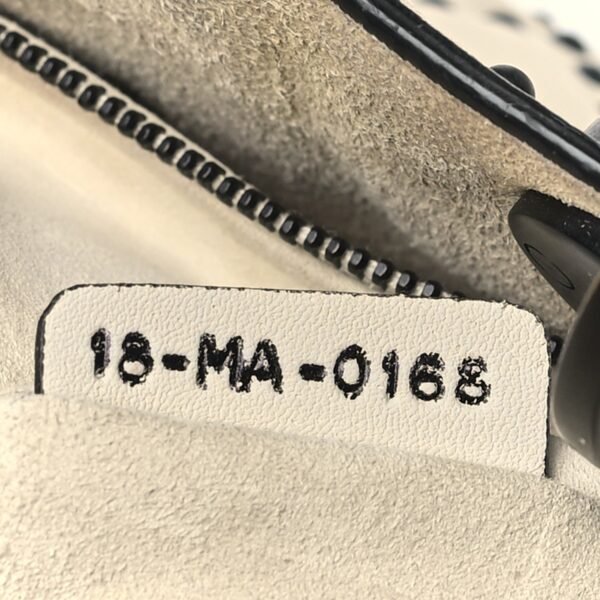 Ultra Matte Calfskin Studded Mini Supple Lady Dior White Black