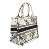 Canvas Embroidered Small Zodiac Toile De Jouy Book Tote Latte