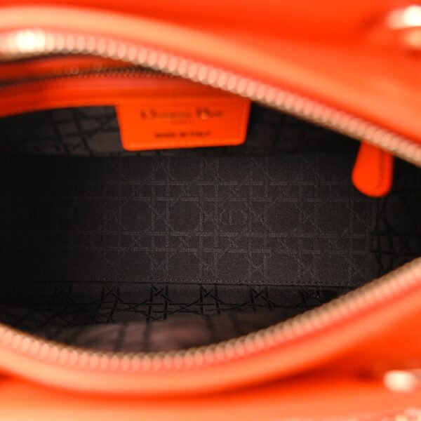 06fd1eaabfce7195dffa112094df3058.jpg Lambskin Cannage Medium Lady Dior Orange