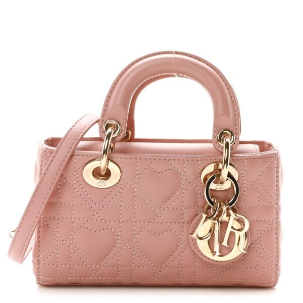 Lambskin Cannage Dioramour Micro Lady D-Joy Melacoton