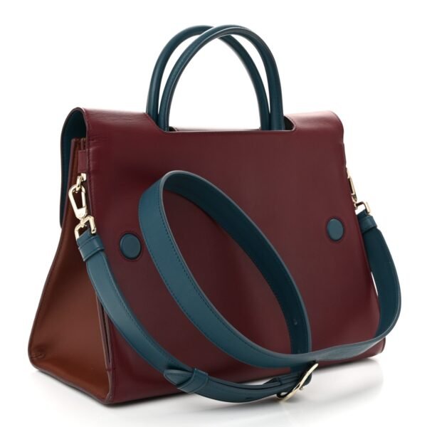 Smooth Calfskin Medium Diorever Flap Burgundy