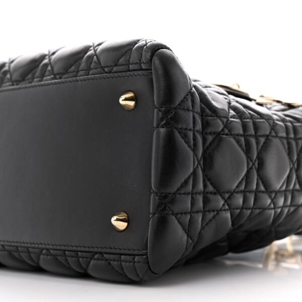 Lambskin Cannage Medium Lady Dior Black