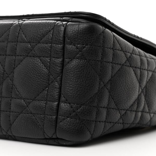 Calfskin Cannage Medium Caro Bag Black