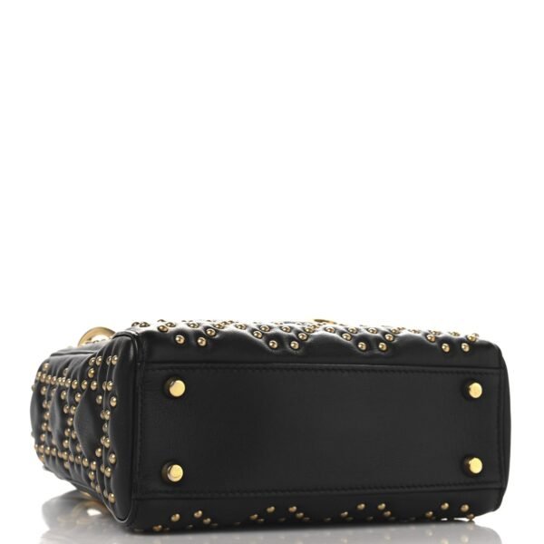 11c878d64df49417aa4f59f16b58282f.jpg Lambskin Studded Mini Supple Lady Dior Black