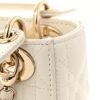 Lambskin Cannage Mini Lady Dior White