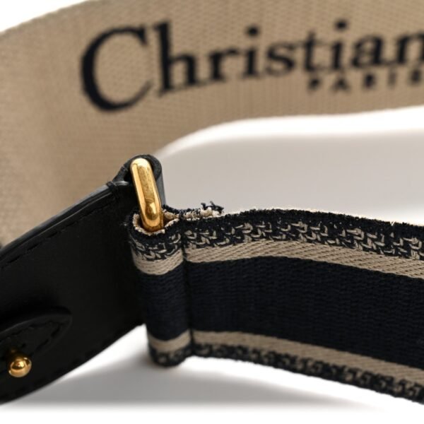 Canvas Embroidered Shoulder Strap Blue