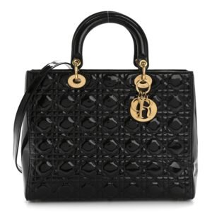 17bf20b76ec6aee58e08f2e2072a917a.jpg Patent Cannage Large Lady Dior Black