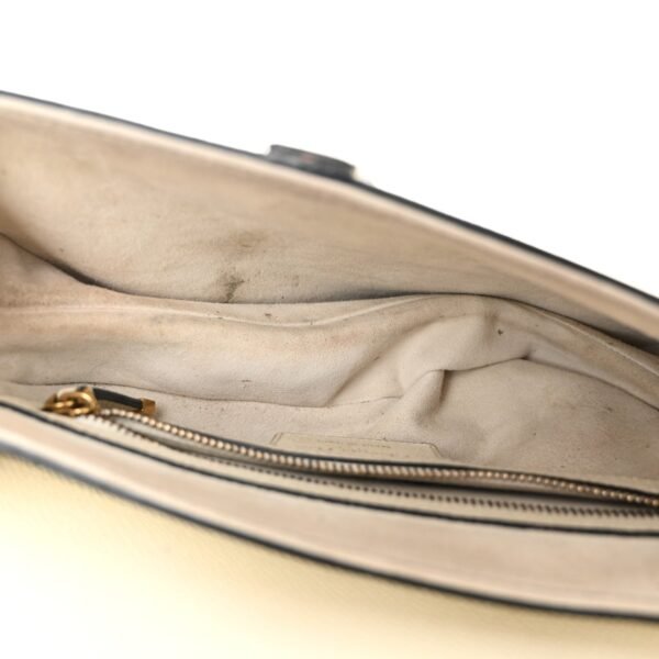 190228d90cb59f202afa055b60a3cd04.jpg Grained Calfskin Saddle Bag With Strap White