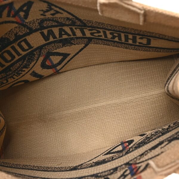 1b42ecf33cdd53a4000877f1d91e251e.jpg Canvas Jute Embroidered Medium Book Tote Black Beige