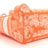 1ccb77cb4f0ca34e50e1f79ff8438896.jpg Canvas Toile De Jouy Reverse Embroidered Medium Lady D-Lite Fluorescent Orange