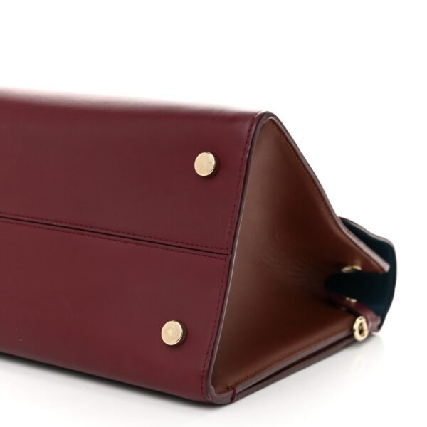 Smooth Calfskin Medium Diorever Flap Burgundy