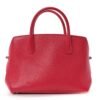 Grained Calfskin Bar Tote Coquelicot
