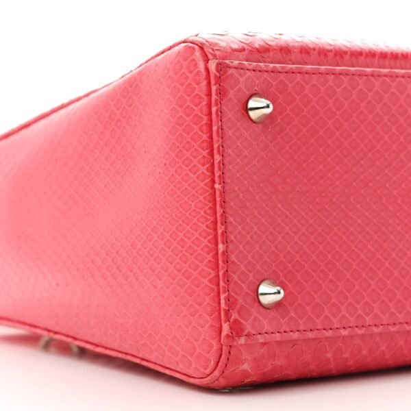 Snakeskin Medium Lady Dior Pink