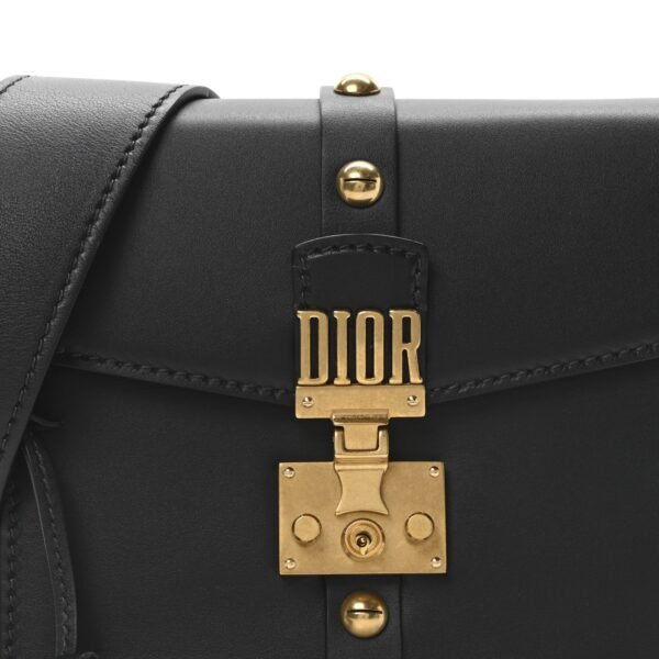 1e73b96b994ddb97e61decf822380498.jpg Calfskin Studded Square Dioraddict Flap Black