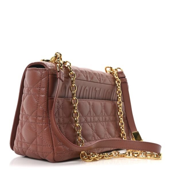 1e8df908f935ffcb6f8894bacd1518ab.jpg Calfskin Cannage Medium Caro Bag Rust