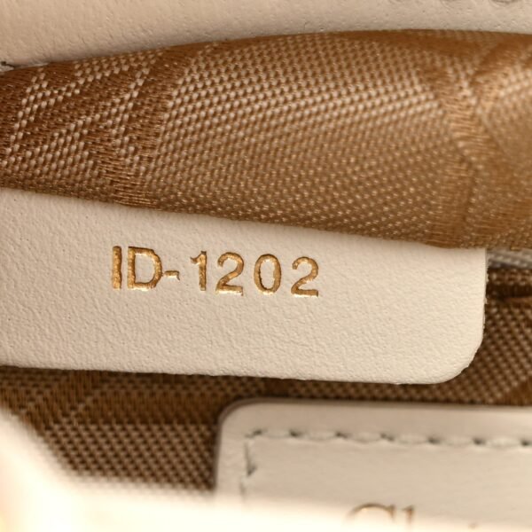 Lambskin Cannage Mini Lady Dior White