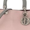 Smooth Calfskin Medium Tri-Color Diorissimo Tote Pink Grey Burgundy