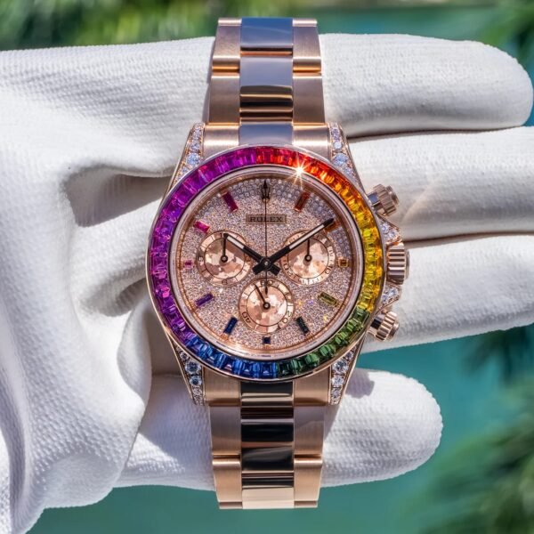 Rolex 2025 Daytona 126595RBOW Pave Dial 40mm