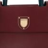 Smooth Calfskin Medium Diorever Flap Burgundy