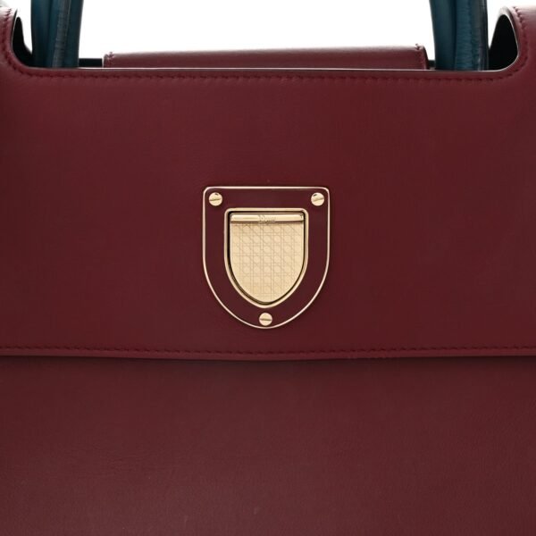 Smooth Calfskin Medium Diorever Flap Burgundy