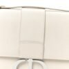 Ultra Matte Grained Calfskin 30 Montaigne Flap Bag White