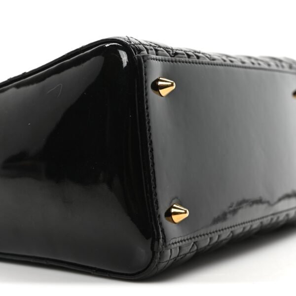 Patent Cannage Medium Lady Dior Black
