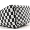 Calfskin Checkered Medium Lady Dior Black White
