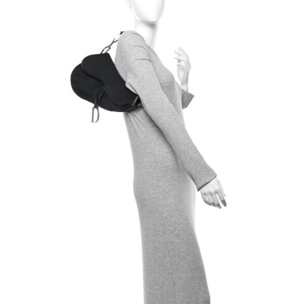 Nylon Saddle Bag Black