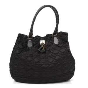 Nylon Cannage Medium Lovely Tote Brown