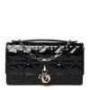 Patent Cannage Mini My Dior Bag Black