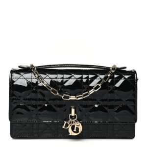 Patent Cannage Mini My Dior Bag Black