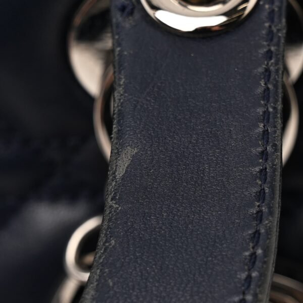 Lambskin Cannage Medium Lady Dior Navy Blue