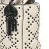 Ultra Matte Calfskin Studded Mini Supple Lady Dior White Black
