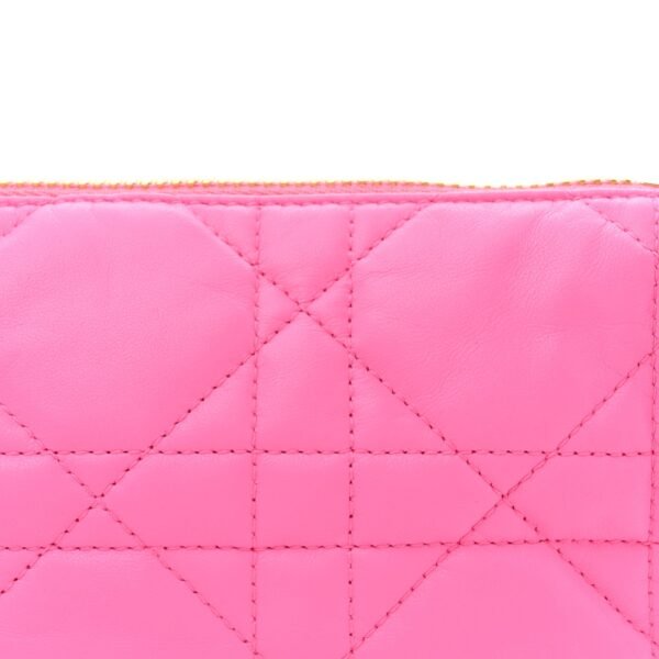 31ed87e3be84a9e13122c4770ae73db8.jpg Lambskin Cannage Small Dior Vibe Hobo Bag Pink