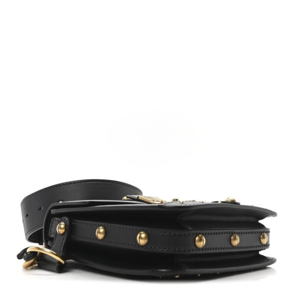 31f1ff9df993f84ad5cf2f16a08b91c6.jpg Calfskin Studded Square Dioraddict Flap Black