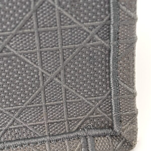 Canvas Embroidered Cannage Medium Book Tote Stone