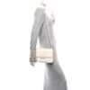 Ultra Matte Grained Calfskin 30 Montaigne Flap Bag White